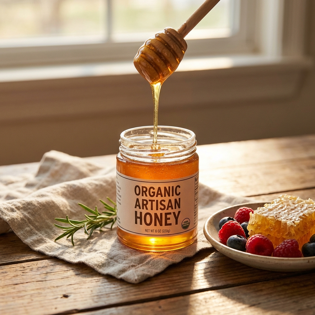 AI-generated food product photography with professional styling