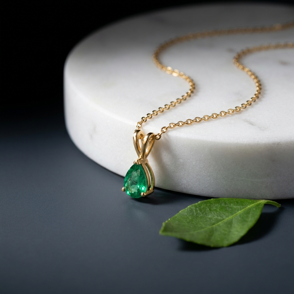 AI-generated 4K close-up jewelry product photography