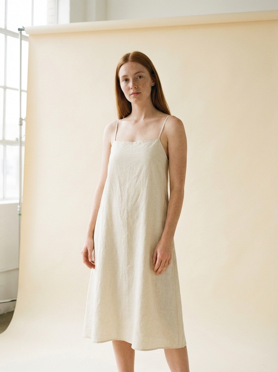 AI virtual try-on with light skin tone model — product identity preserved